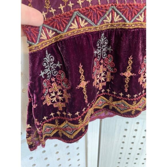 Johnny Was Workshop / Vika Peasant Tunic Top / Boho Embroidered Shirt - Picture 3 of 7